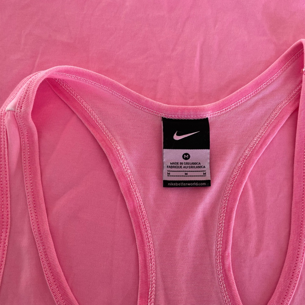 Nike Women's Vibrant Pink Racerback Tank Top - Picture 3 of 3